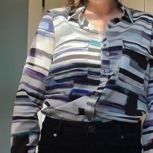 Calvin Klein painted blouse